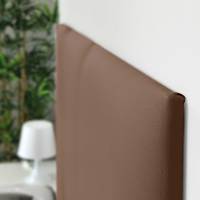 DHOME Cabecero Tapizado Polipiel Premium Premium Antimanchas Diseño Modular Vertical Autoadhesivo Cabezal Cama Altura 80cm - details 1