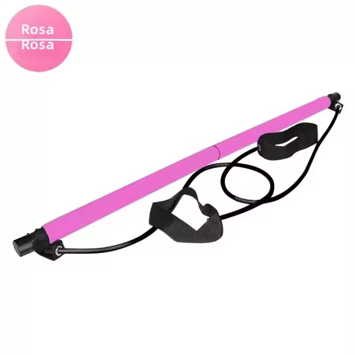 Barra De Fitness Ajustable Pilates Para Ejercicio En Casa Yoga Estiramiento Y Tonificación Con Cuerdas Elásticas Accesorio Deportivo Para Todas Las Edades - 1