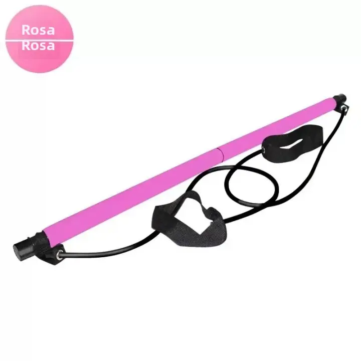 Barra De Fitness Ajustable Pilates Para Ejercicio En Casa Yoga Estiramiento Y Tonificación Con Cuerdas Elásticas Accesorio Deportivo Para Todas Las Edades - 1
