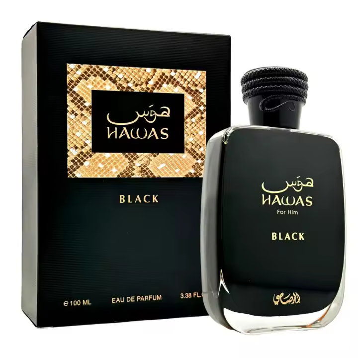 Hawas Black de Rasasi Perfume árabe Exclusivo Masculino *NOVEDAD* Elegante Duradero  - 100ml - 1