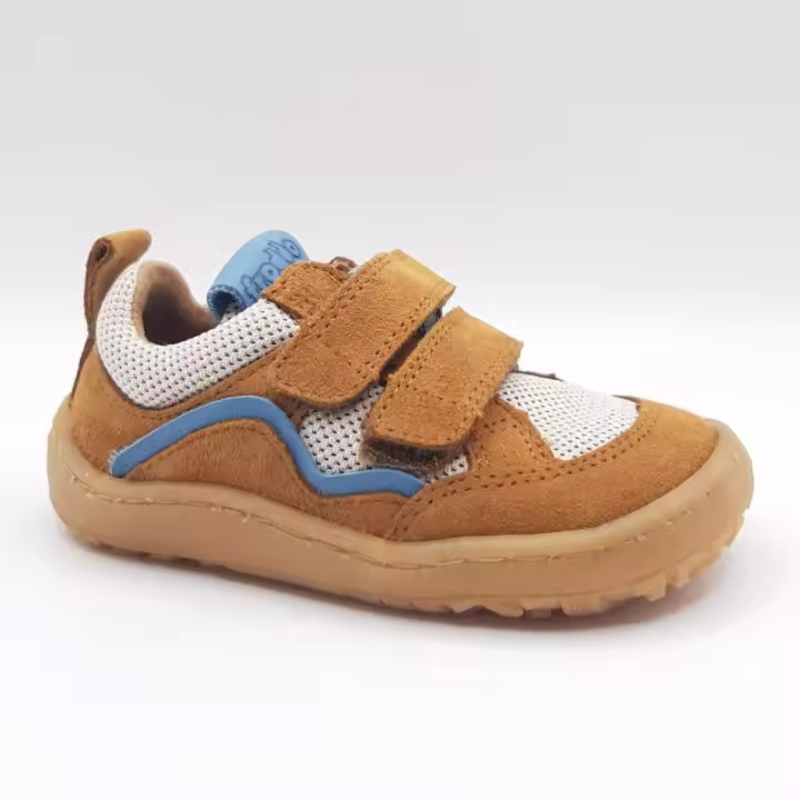 Zapatillas  barefoot niño marrón Froddo, Suela flexible y antideslizante,  Piel natural repelente al agua y ecológica. Plantilla extraíble de piel y microfibra antibacteriana. Cero drop. Agarre adicional. Producto y producción sostenible - 1