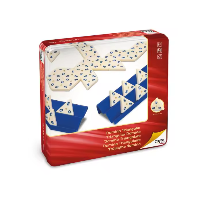 Dominó Triangular Cayro en Caja Metálica - 1