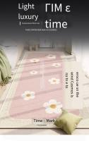 Manta De Cama Con Diseño De Flores Cristal Velvet Absorbente Antideslizante Y Resistente a La Suciedad Para Habitación Moderna - details 0