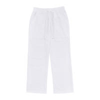 Pantalones de hombre de algodón y lino de estilo americano de talla grande, transpirables y absorbentes del sudor, de color sólido, pantalones casuales básicos de pierna ancha para hombre - details 3