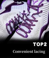 Zapatos De Baloncesto Para Hombres Clásicos Morados Moda Al Aire Libre Transpirables Deportivas De Alto Talle Para Mujeres Entrenamiento De Baloncesto Para Hombres - details 5