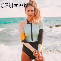 CPUTAN Monokini De Push up 2024 Traje De Baño Monopiece Para Mujer Esterlina Brasileña De Natación Con Cintura Alta Traje De Playa Bodysuit - details 2