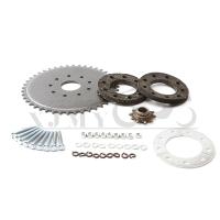 Nuevo Kit De Engranaje Y Montaje 44T Para Bicicleta Motorizada De 49cc 50cc 66cc 80cc Con Cadena De 15 Engranajes Metálicos Y Goma - details 4