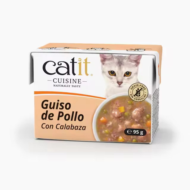 Catit Cuisine - Guiso para Gatos Pollo con Calabaza - 12 Ud - 1