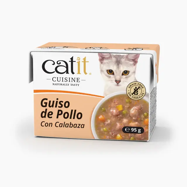 Catit Cuisine - Guiso para Gatos Pollo con Calabaza - 12 Ud - 1