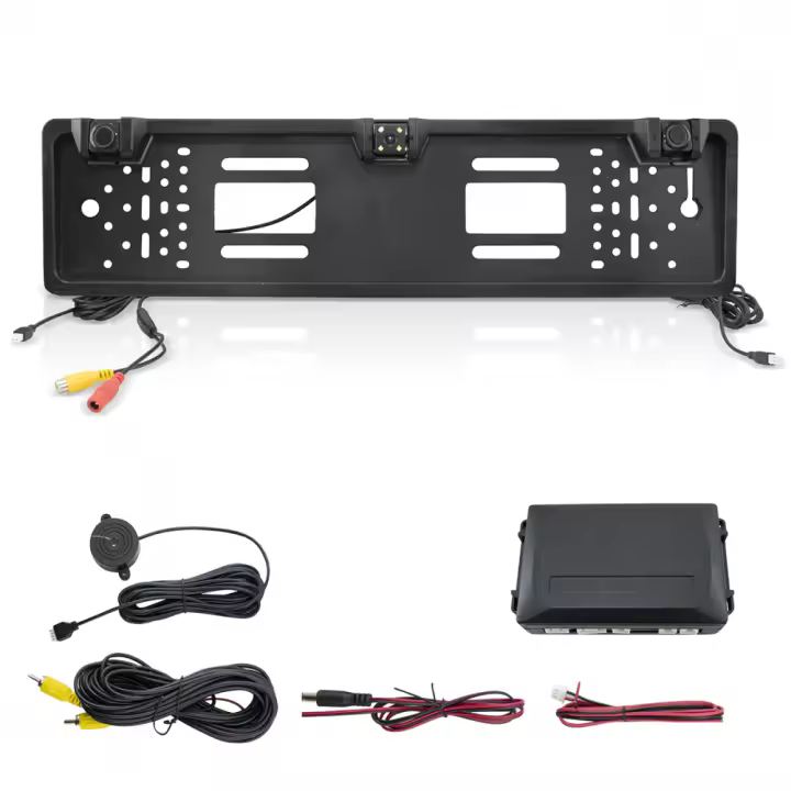 Mediawavestore - Soporte para Matrícula con Cámara y Sensores de Aparcamiento - 1