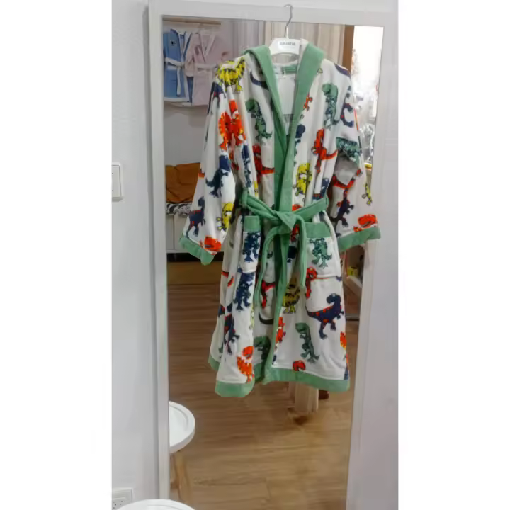 Albornoz CHICCO con Estampado de Dinosaurios y Tacto Suave - 1