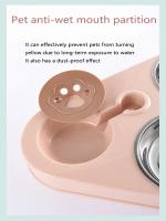 Alimentador Y Bebedero Automático Para Gatos Y Perros Con Doble Cuenco Anti-tropezón Botella De Agua Acero Inoxidable Suministros Para Mascotas Fuente De Agua Para Gatos - details 2