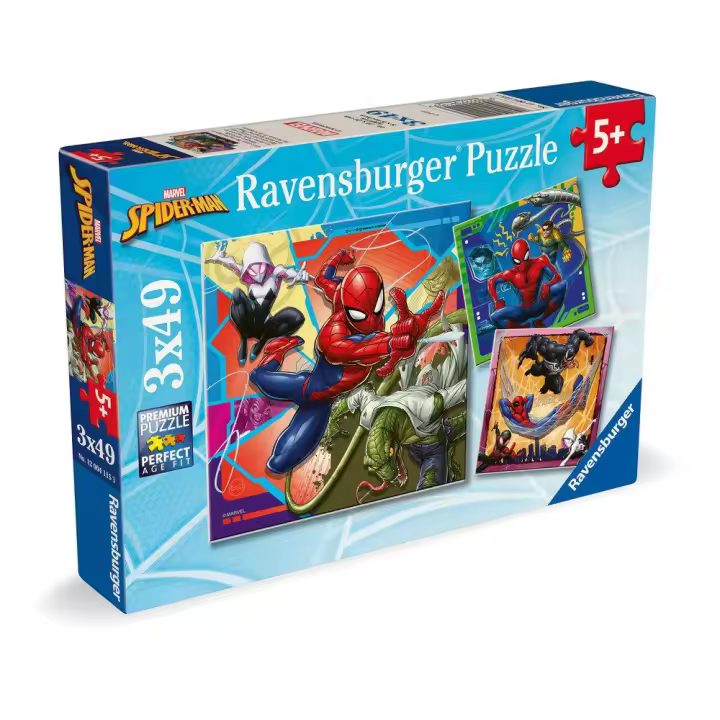 RAVENSBURGER PUZZLE 3X49 PIEZAS MARVEL SPIDER-MAN 3X 49 PIEZAS 19x27x3 Cms. - 1
