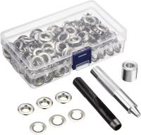 Kit De Grommets 100 Sets Tamaños 6/10/12/14mm Con 3 Herramientas De Estampado Para Reparación De Cuero Ganchos Y Ropa Impermeable - details 0