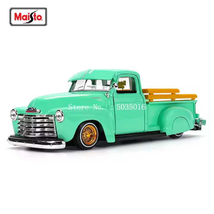 Modelo De Coche De Aleación De Simulación Maisto 1:25 Chevrolet 3100 Pickup De 1950 Decoración Colección Juguete Regalo Para Niños Y Adultos - 1