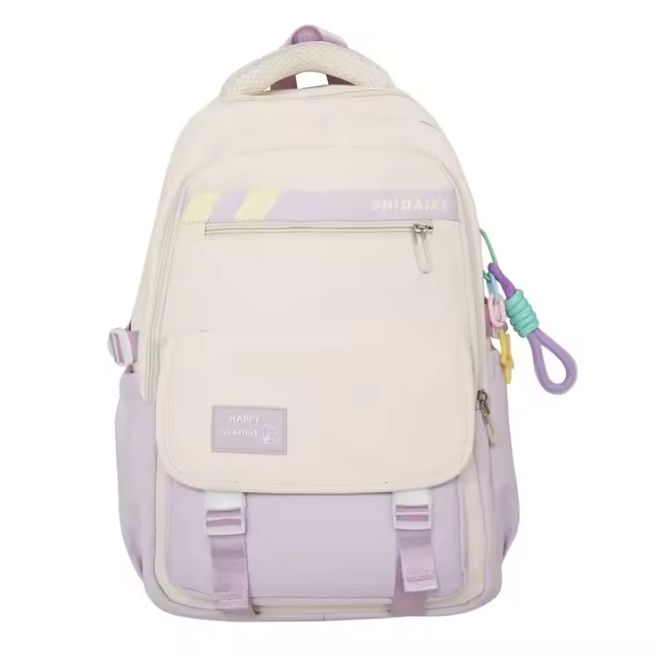 Mochila escolar de gran capacidad para niñas adolescentes, mochila grande de nailon resistente al agua para estudiantes de secundaria - 1