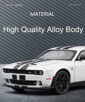 Coche De Juguete a Escala 1:22 Challenger SRT Hellcat Demon Ojos Modelo De Coche De Aleación De Metal Con Función De Retroceso Y Luz Sonido Regalos Para Niños - details 2