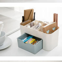 Organizador De Maquillaje Con Cajón Y Estuche De Algodón Caja De Almacenamiento Para Labiales Y Brochas Material Acrílico Y Plástico - details 4