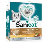 SANICAT BENTONITA AGLOMERANTE CLUMPING AROMA ACTIVE GOLD 6 LT - details 0