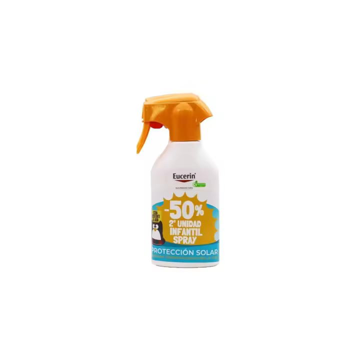 EUCERIN SUN PROTECT SPRAY INFANTIL SPF50+ DUPLO 2X250 ML 2ª UND 50% DTO - 1