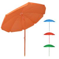 Mediawave Store Paraguas Playa Palinuro 185cm Inclinable, 8 Varillas Aluminio, Estacas, Ideal Jardín, Hogar y Exterior - details 0