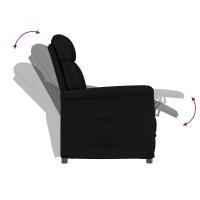 Recliner vidaXL Negro - details 4
