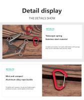 Gancho De Madera Y Acero Inoxidable Para Camping Y Aventuras Al Aire Libre Hebilla De Octopus Para Cordones Y Cuerda De Remolque Fijación De Tents Accesorio De Camping - details 5