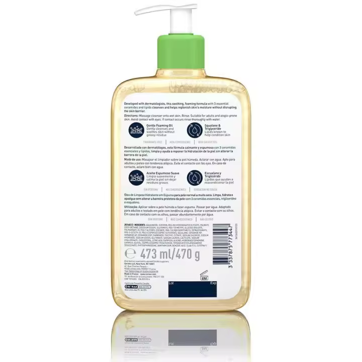 Hydrating Foaming Oil Cleanser For Normal To Very Dry Skin 473 Ml - 1