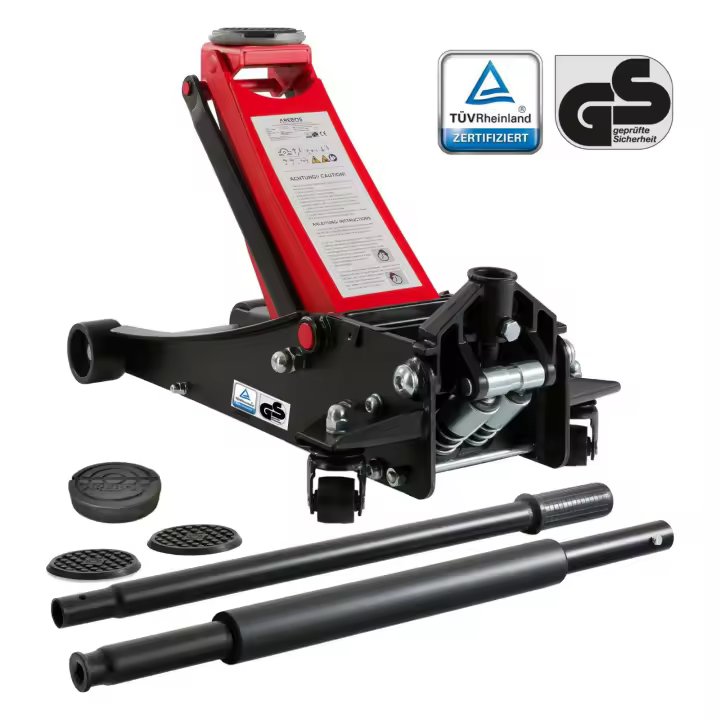 AREBOS Gato hidrÃ¡ulico de 3 t con una altura de elevaciÃ³n de 85 a 500 mm - 1