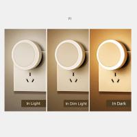Lámpara Nocturna LED Con Control Sensorial Para Bebés Y Niños Habitaciones Dormitorio Pasillo Baño Con Enchufe EU US - details 7