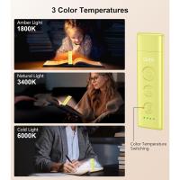 Luz de Lectura, Lámpara de Lectura Recargable con Pinzas, 3 Colores de Protección Ocular & 5 Brillos Continuamente Ajustables - Luz Libro de Ángulo Ajustable, Regalo Amantes para Leer - details 5