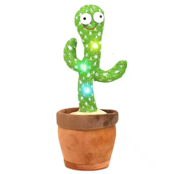 Juguete De Cactus Hablador Recargable Grabador Y Repetidor Educativo Para Niños De 3 a 6 Años Compatible Con Voz En Español Inglés Y Árabe - 1