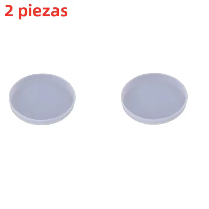 Molde De Silicona Para Resina Epoxy DIY Coaster Redondo Caja De Almacenamiento Espejo Molde Duradero De 9cm Para Joyería - 1