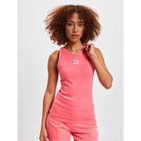 Camiseta sin mangas PUMA para mujer - Puma Tank Top Classics Ribbed con bordes acanalados para mujeres - Camiseta deportiva de tirantes para entrenamiento gimnasio o running - details 0