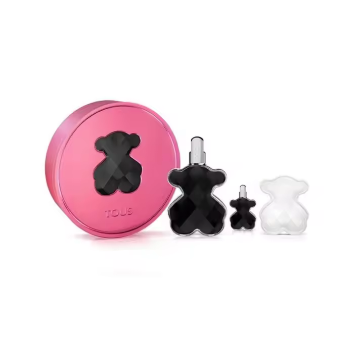 Cofre Eau de Parfum Tous Love Me The Onyx  Mujer - 90 ml, 4,5 ml, Oso Cerámica - 1