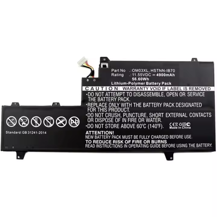Bateria portatil coreparts 11.55v 4900mah 57wh 3 para hp - 1