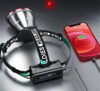 Linterna Frontal LED De Alta Potencia Recargable Por USB Con Sensor De Onda Para Pesca Y Actividades Al Aire Libre Luz De Mano Super Brillante Y De Longitud De Alcance - details 7