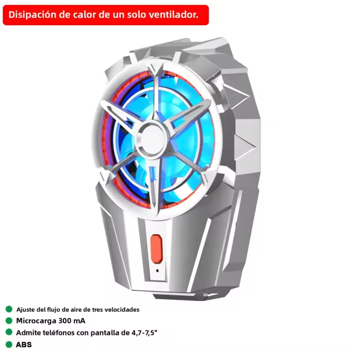 Enfriador De Teléfono Móvil Dual RGB With Ventilador De Enfriamiento Radiador De Calor Para Xiaomi iPhone Juego De Enfriamiento Para Pubg Gendshin Impact - 1