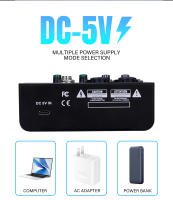 Tarjeta De Sonido Bluetooth Q-12 Con Mixer De 4 Canales Y 48V Para Sistema De Escritorio Estéreo Interfaz De Conexión Para Computadora - details 9