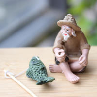 Figura De Resina Hombre De Pesca Adorno Para Jardín Micro-Landscape Obra De Arte Para El Jardín Sin Ingredientes Químicos Peligrosos - details 1