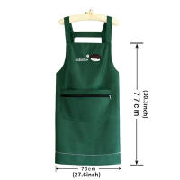 Aguasalo Apron De Cocina Con Bolsillos Y Cierre De Cremallera Fabrica De No-Velcro Uso Para Limpieza Y Cocina Sin Mangas - details 6