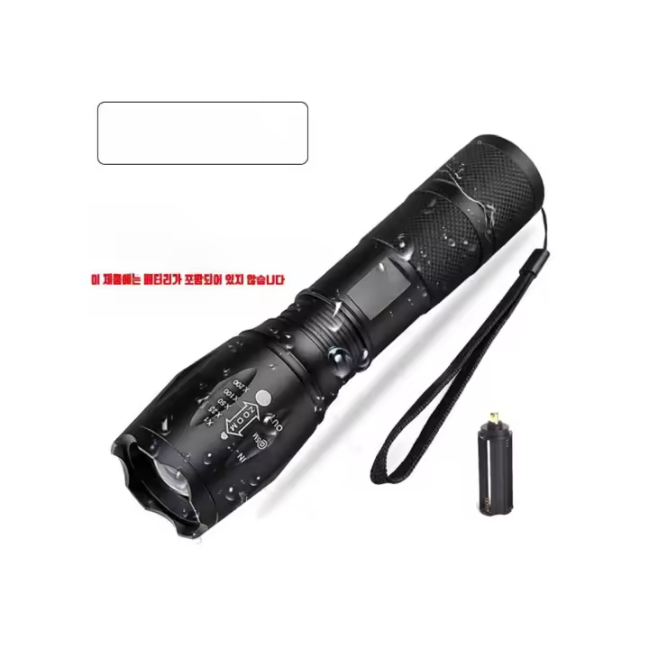 Interior LED De Alta Potencia Para Camping Torcha Con 5 Modos De Iluminación Aleación De Aluminio Zoomable Impermeable Uso Con 3 Pilas AAA - 1