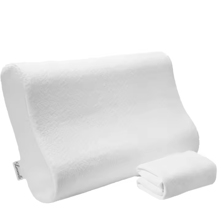 ARISE SHOP- Almohada Viscoelástica, Almohada Cervical, Almohada Ergonómica con Memoria, Almohada para Dormir profundamente, Dos Opciones de Altura, Funda de Almohada Lavable,30cmx50cm - 1