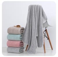 Toalla de Baño de forro polar coral ultra suave de tamaño extra large 105*200 cm - details 4