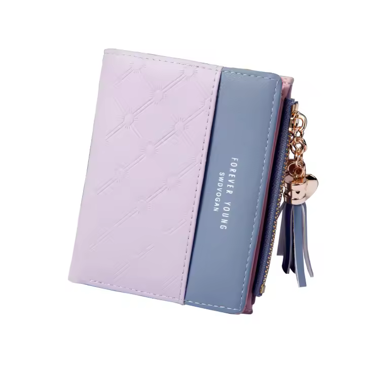 Cartera de Cuero para Mujer with Monedero de PU y Bolsillo with Cremallera - 1