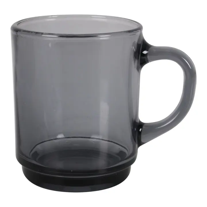 Inde - Taza Apilable 26cl Gris Gama Versailles - Ergonómica y Resistente - Diseño Moderno y Sofisticado - 1