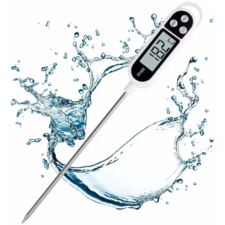 BIT Termómetro de Cocina, Termómetro Digital con Sonda Larga, Termómetro de Cocina de Lectura Instantánea, Termómetro de Carne para Alimentos, Carne, Aceite, Leche, Vino, Barbacoa y Agua Caliente - 1