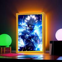 Marco De Fotos Para Pintura Con Figura De Anime Naruto Sasuke Gaara Luz LED Nocturna Decoración Para Dormitorio Regalo De Navidad Lámpara De La Luna - details 10