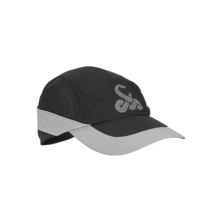 Gorra de Equipo Negra Vibor-A con Detalles Reflectantes - 100% Poliéster - 1