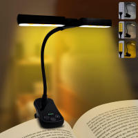 Luz De Lectura LED Dual Con 14 Luces Y Control Táctil De 3 Colores Y 8 Niveles De Brillo Recargable Por USB Luz Nocturna Para Ojos Cuidado Clip En Libro/Mesa Regalo Para Mujer Hombre Niños - details 14